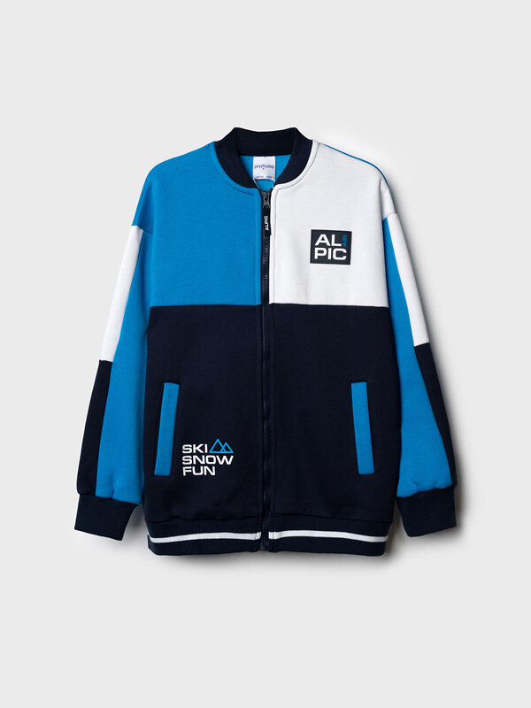 PLAYTODAY Толстовка 573131 32511222 белый,ярко-синий,тёмно-синий