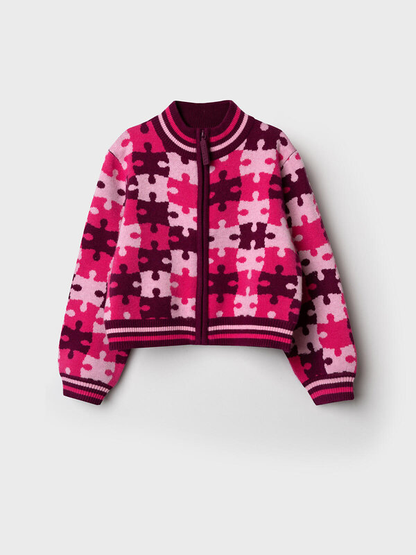 PLAYTODAY Кардиган 573165 32522250 розовый,светло-розовый,бордовый