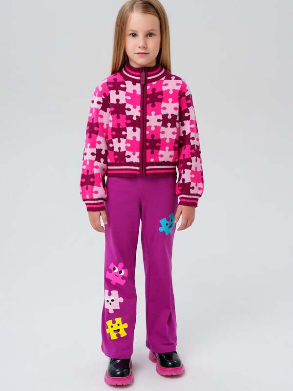 PLAYTODAY Кардиган 573165 32522250 розовый,светло-розовый,бордовый