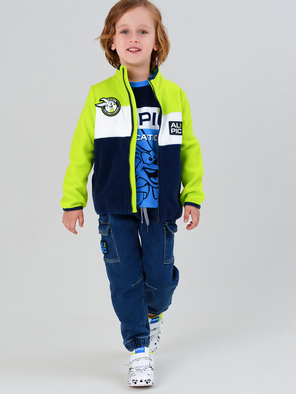 PLAYTODAY Куртка 573182 32512271 белый,тёмно-синий,зеленый