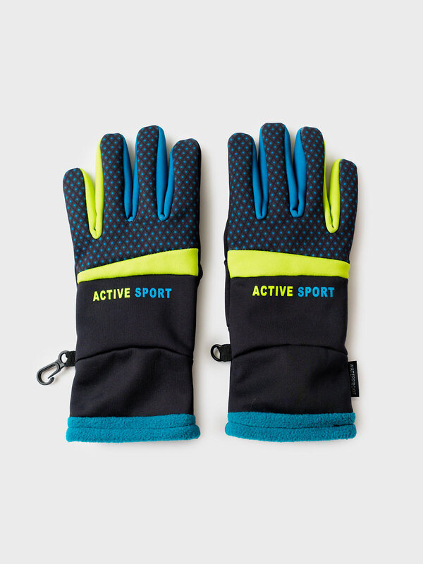 PLAYTODAY Перчатки 573223 32511053 черный,зеленый,бирюзовый