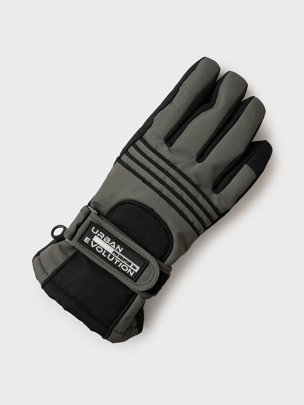 PLAYTODAY Перчатки 573225 32511415 черный,хаки
