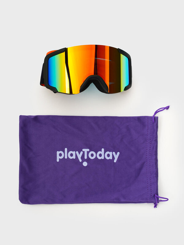 PLAYTODAY Маска горнолыжная 573246 32512800 черный,оранжевый