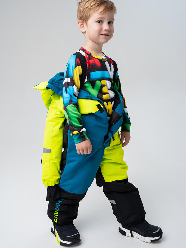 PLAYTODAY Комбинезон 573273 32512002 черный,зеленый,бирюзовый