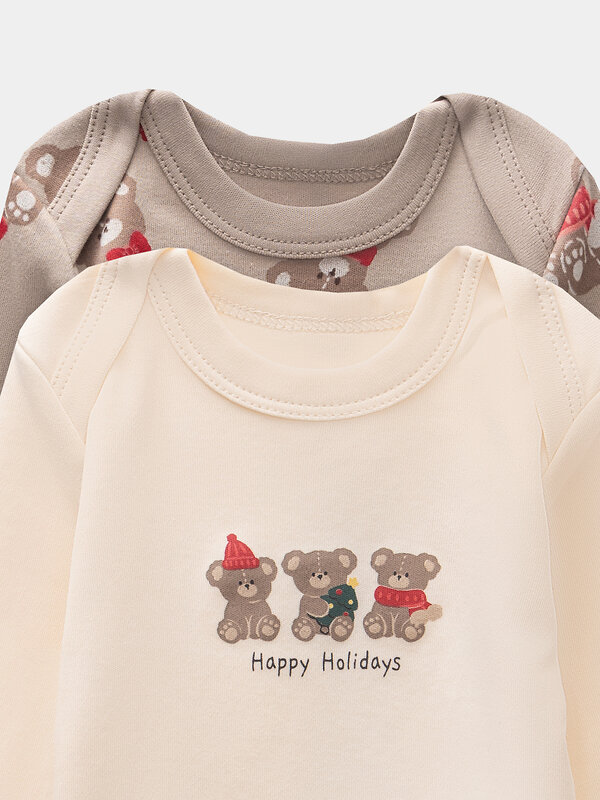 MARK FORMELLE Боди детское 573281 13016-2 сливочное масло +НГ мишутки на бежевом