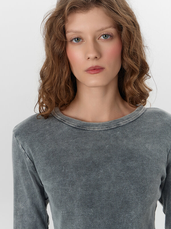 MARK FORMELLE Джемпер 573304 122986 ACID WASH металлический