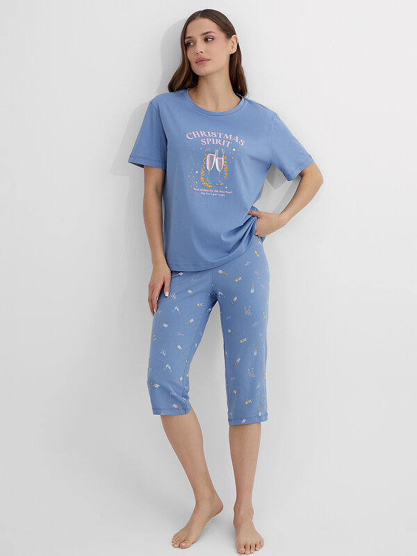 MARK FORMELLE Комплект 573323 592370 синий +бокальчики на синем