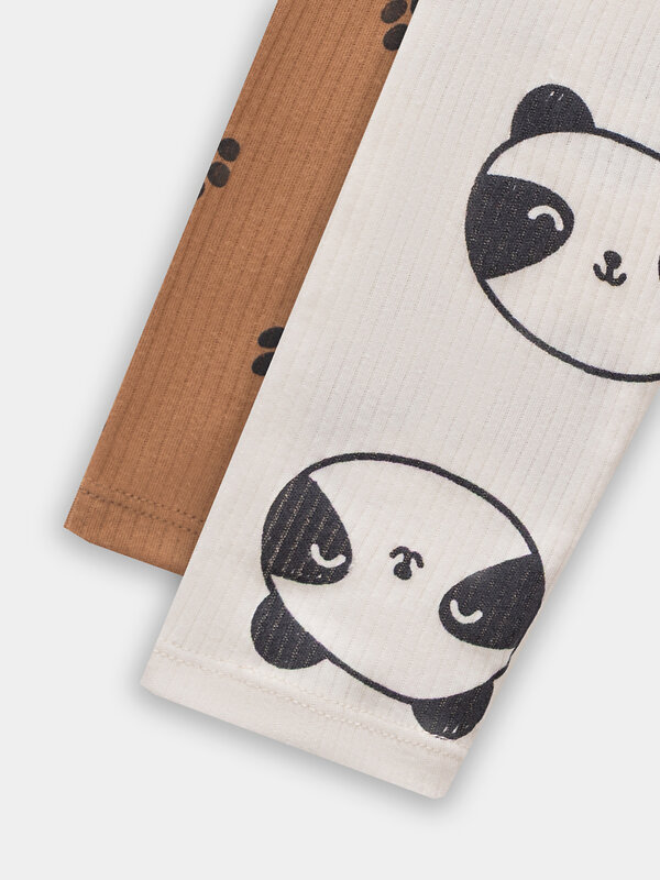 MARK FORMELLE Ползунки 573351 85116-2 лапки на охре +панды на молочном