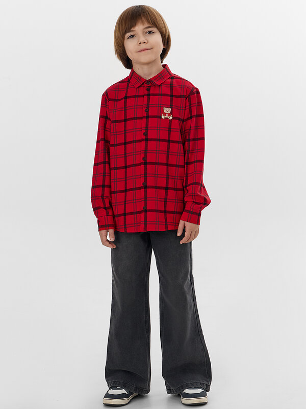 MARK FORMELLE Рубашка 573355 123440/1 красно -черная клетка