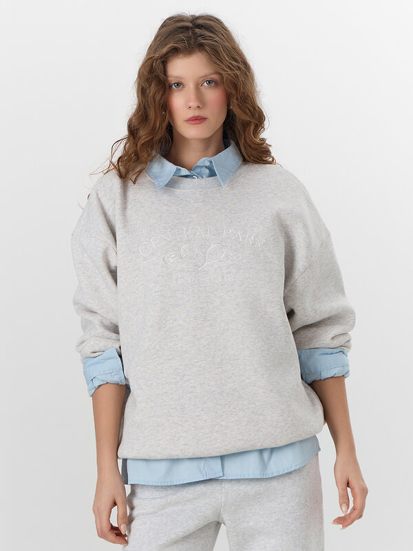 MARK FORMELLE Свитшот 573360 122887/1 серый меланж