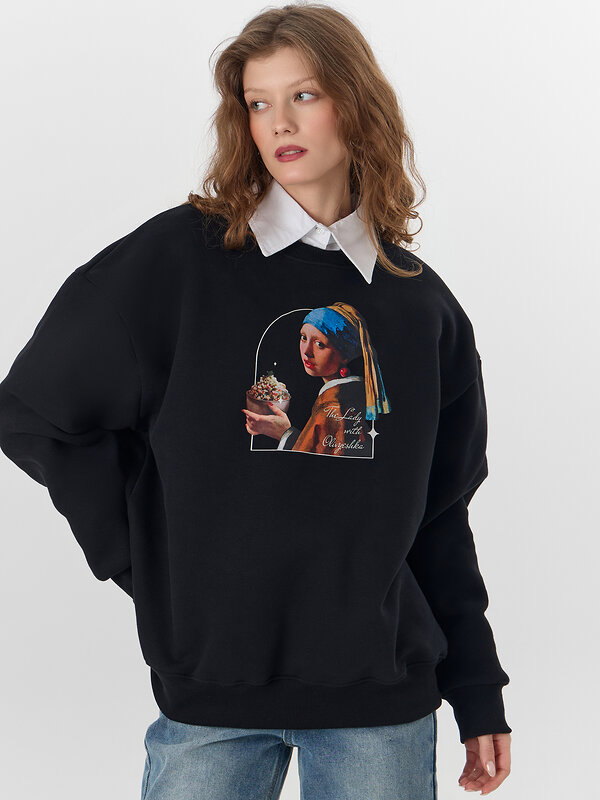 MARK FORMELLE Свитшот 573362 122887/1 черный +печать