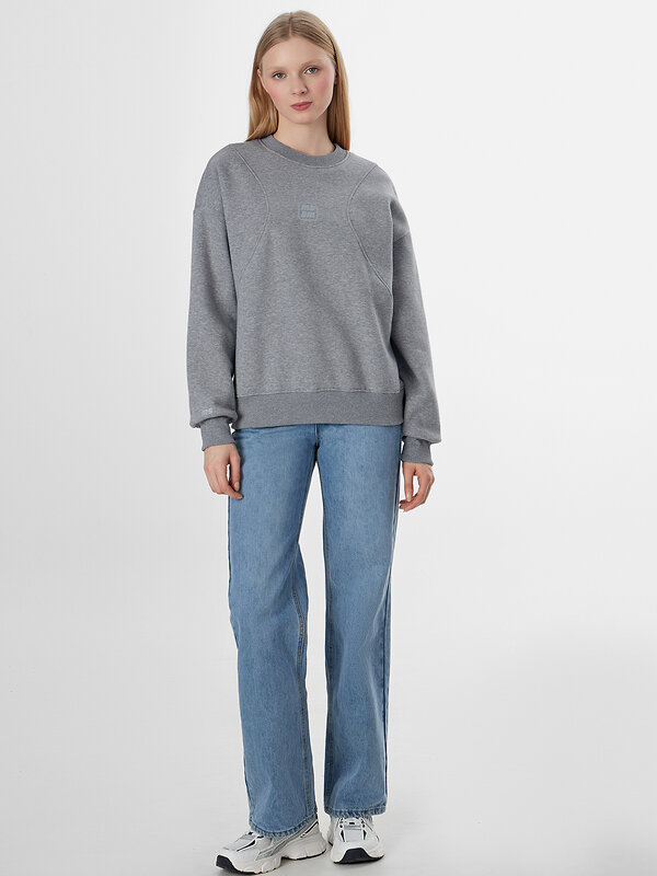 MARK FORMELLE Свитшот 573366 302494 серый меланж+печать