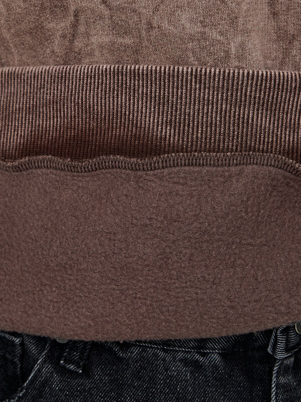 MARK FORMELLE Свитшот 573372 121801/1 ACID WASH шоколадный +печать