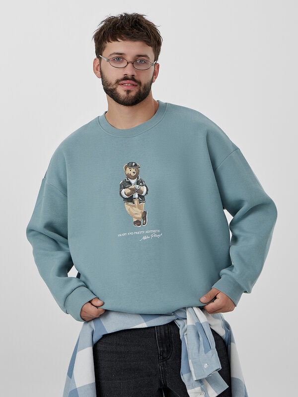 MARK FORMELLE Свитшот 573373 121866/1 сланец +печать