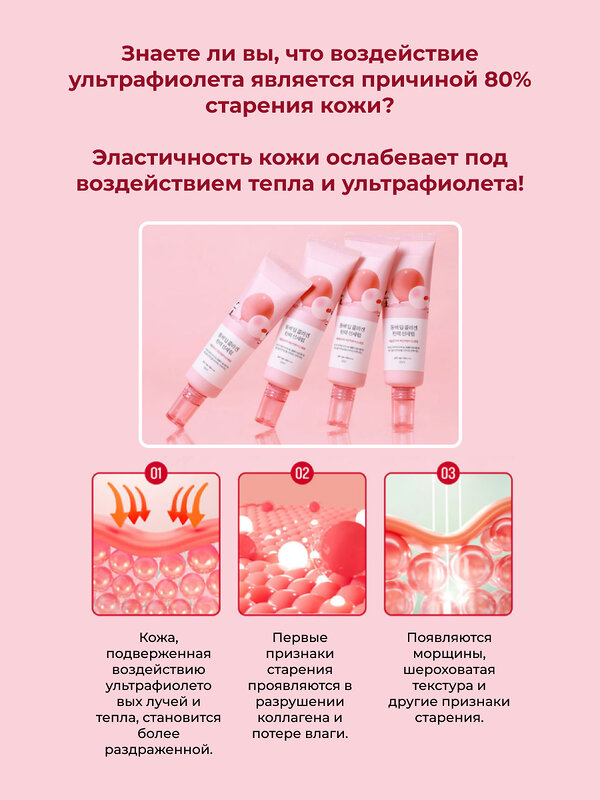 ROUND LAB Солнцезащитная сыворотка для лица с экстрактом камелии и коллагеном / Camellia Deep Collagen Firming Sun Serum SPF50+ PA++++, 50 мл 573407 28014 