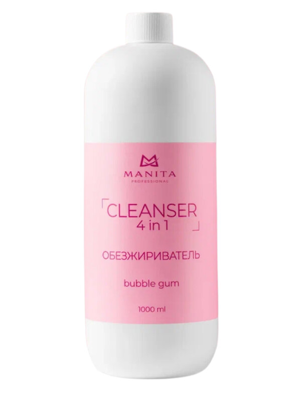 MANITA Обезжириватель для ногтей универсальный 4 в 1 / Bubble Gum, 1000 мл 573449 28198 