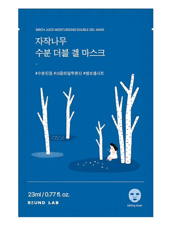 ROUND LAB Round Lab Охлаждающая гелевая маска с берёзовым соком / Birch Juice Moisturizing Double Gel Mask, 23 мл 573452 28201 