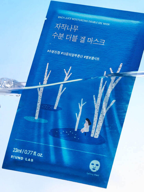 ROUND LAB Round Lab Охлаждающая гелевая маска с берёзовым соком / Birch Juice Moisturizing Double Gel Mask, 23 мл 573452 28201 