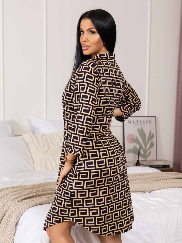 Текс-плюс Халат 573469 НФ-00245852 Синий,бежевый