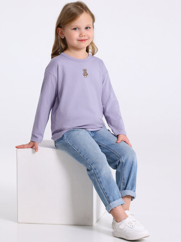 Апрель Лонгслив 573559 1ДДЛД4895001 светло-сиреневый