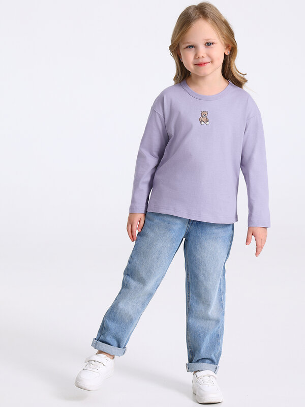 Апрель Лонгслив 573559 1ДДЛД4895001 светло-сиреневый