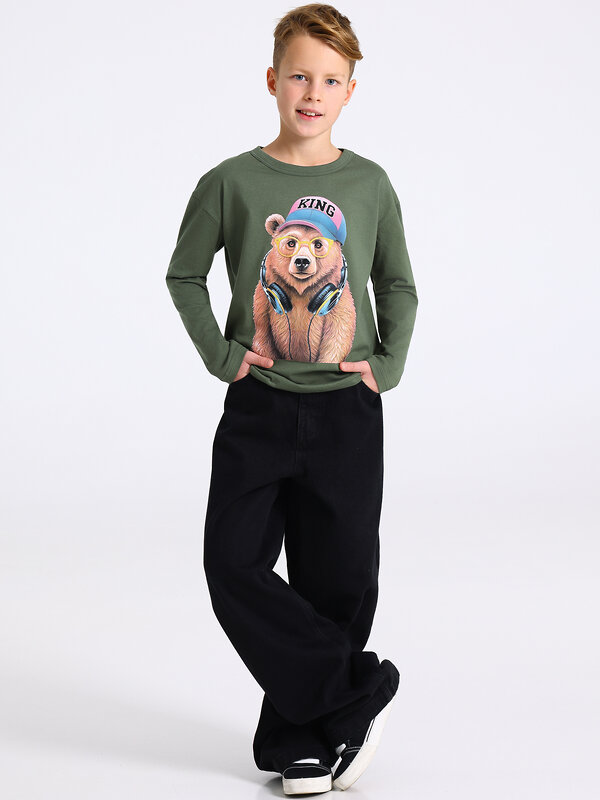 Апрель Лонгслив 573570 1ПДЛД4335001 оливковый