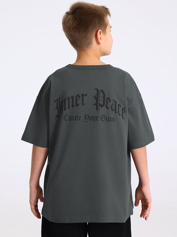 Апрель Футболка 573574 1ПДФК4606001 темно-серый