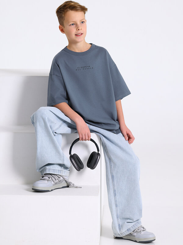 Апрель Футболка 573576 1ПДФК5011001 темно-серый