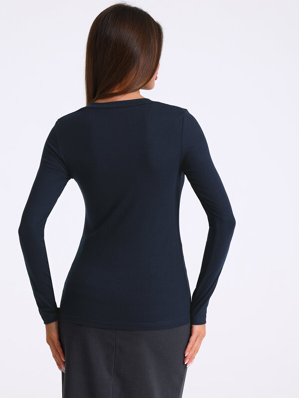 Апрель Лонгслив 573586 1ЖДЛД5033423 темно-синий