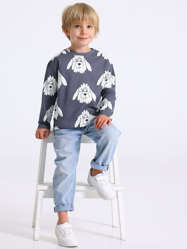 Апрель Лонгслив 573593 1ПДЛД4991001н мастиф на темно-сером