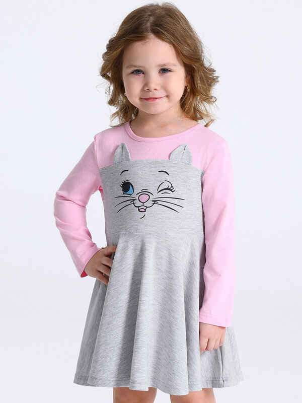 Апрель Платье 573599 1ДПД4917002 светло-розовый+светло-серый