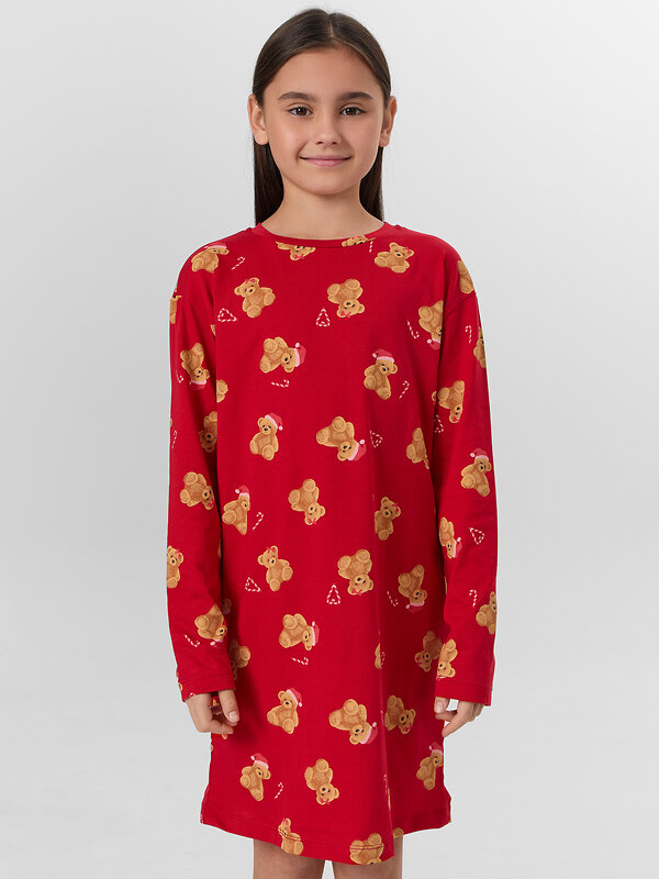 MARK FORMELLE Сорочка 573670 577727 НГ медвежата на красном