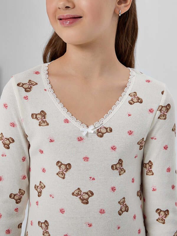 MARK FORMELLE Сорочка 573672 577728 мишки с цветами на молоке