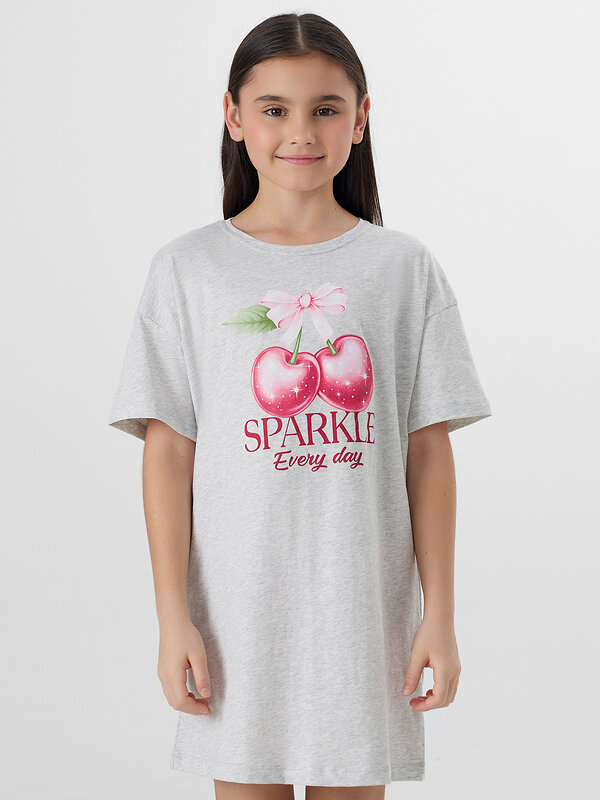 MARK FORMELLE Сорочка 573673 577717 серый меланж+печать