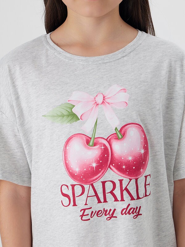 MARK FORMELLE Сорочка 573673 577717 серый меланж+печать