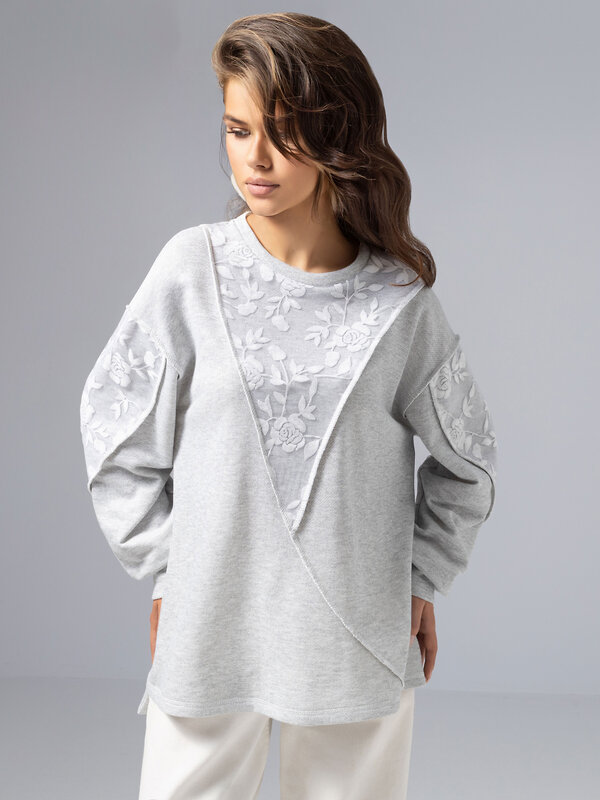 CHARUTTI Свитшот 573677 12438 Серый