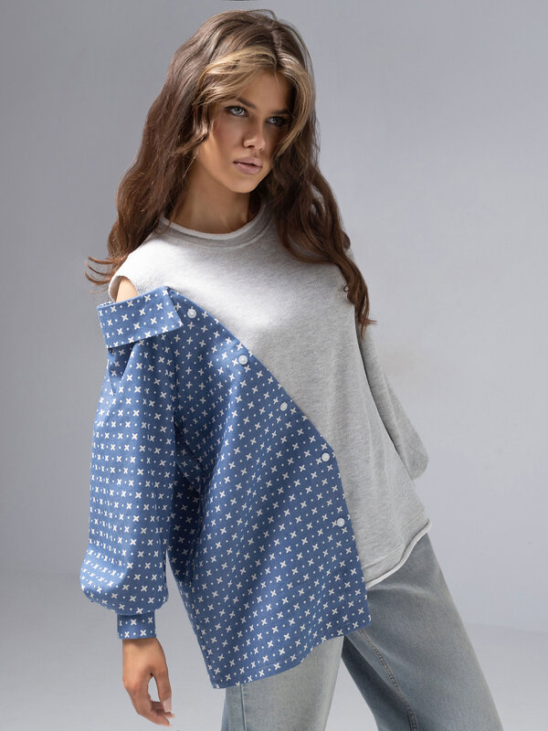 CHARUTTI Свитшот 573683 12379 Серый