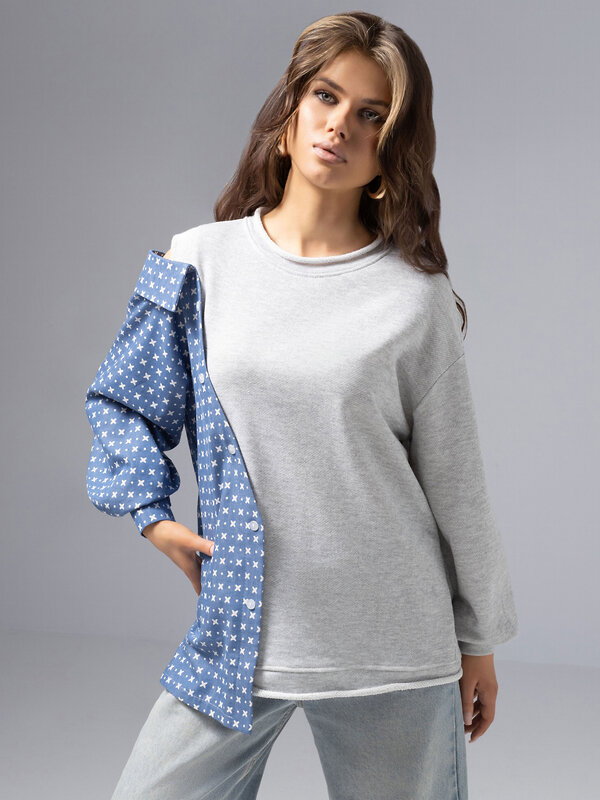 CHARUTTI Свитшот 573683 12379 Серый