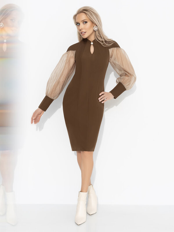 CHARUTTI Платье 573693 12457 Коричневый