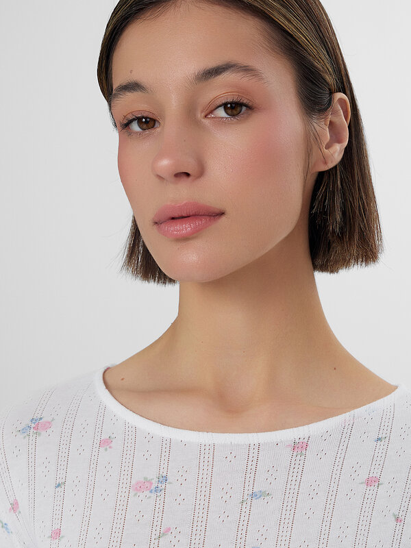 MARK FORMELLE Сорочка 573703 572397 розы на белом