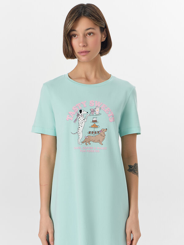 MARK FORMELLE Сорочка 573714 572346 мятный +печать