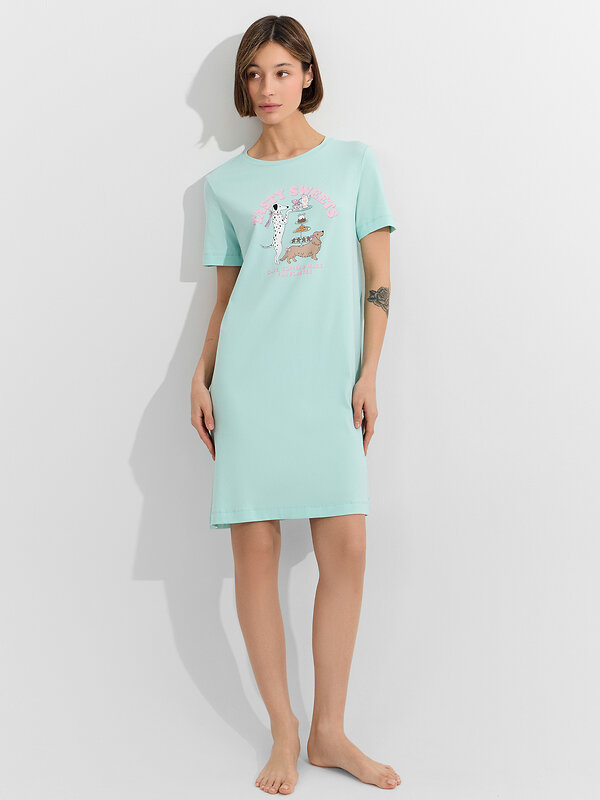 MARK FORMELLE Сорочка 573714 572346 мятный +печать