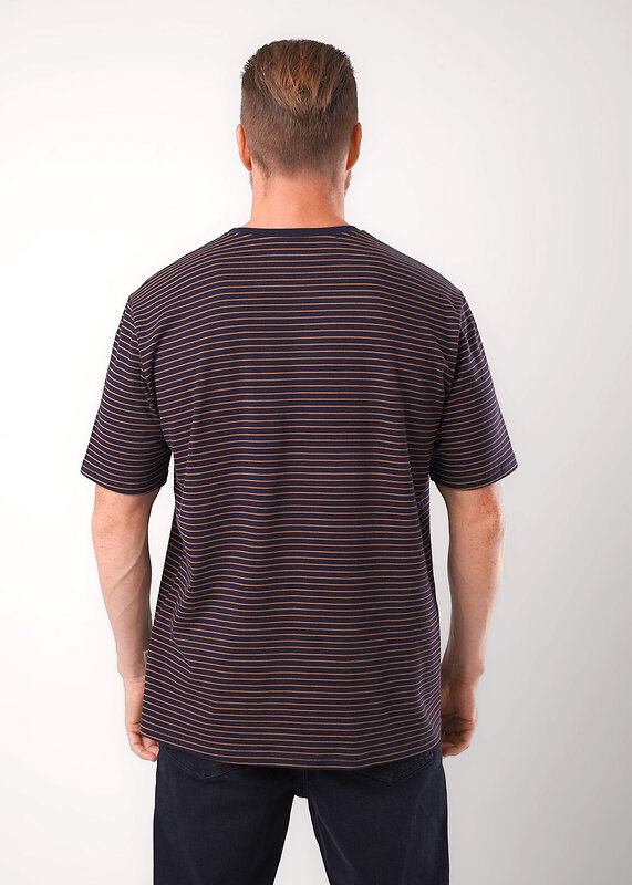 CLEVER Футболка 573839 452301/17кнт т.синий/св.коричневый