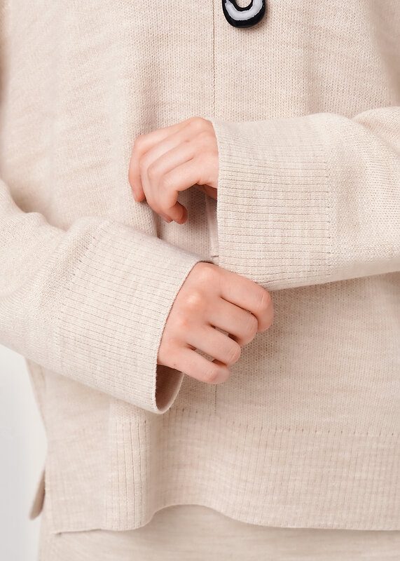 CLEVER Джемпер 573842 154595/192ак меланж бежевый