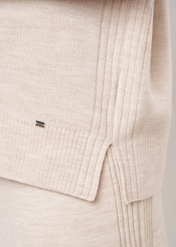 CLEVER Джемпер 573842 154595/192ак меланж бежевый