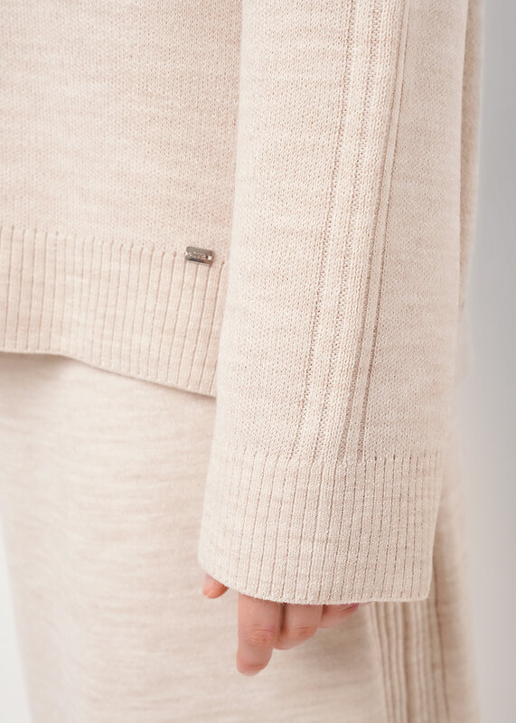 CLEVER Джемпер 573844 154598/192ак меланж бежевый