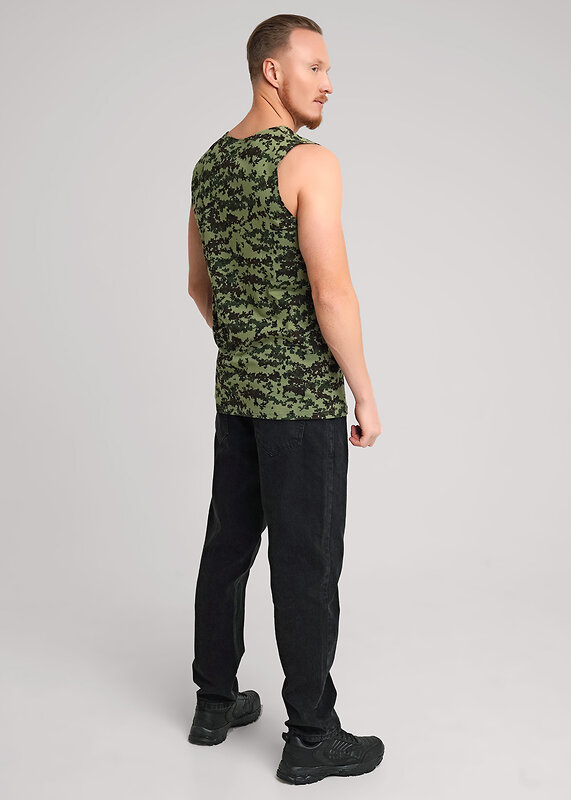 ЭЙС Майка 573879 600221 т.коричневый/т.зелёный