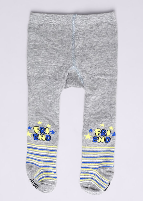 CLEVER Колготки 573892 КД193 68-86 меланж серый