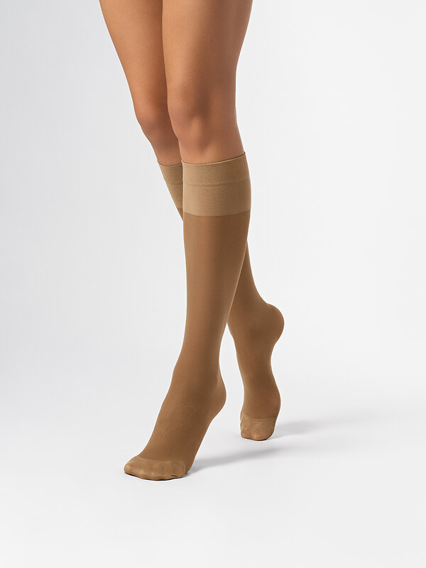 Omsa Гольфы 573904 GAMB. ATTIVA COMFORT 40 (гольфы 1 пара) Daino (Бежевый)