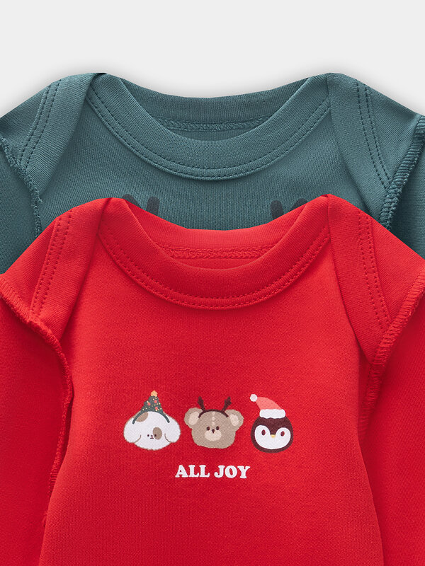 MARK FORMELLE Боди детское 573917 13016-1-2 огненный красный +изумруд +печать